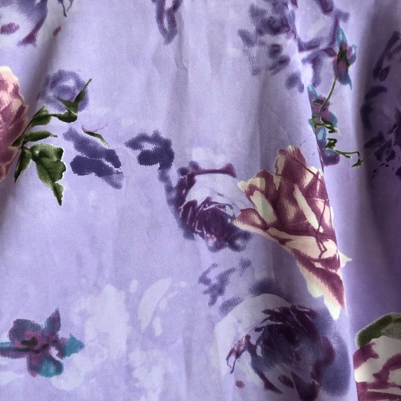 Apparenza Sleevless Purple Floral Spring Top - Picture 3 of 3